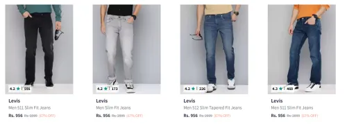 Image of Flat 67% Discount on Levi's Men's Jeans