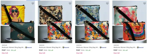 Image of Flat 70% Discount ANOUK Women Sling Bag 