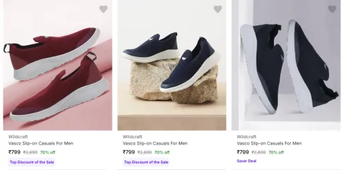Image of Flat 70% Discount on Wildcraft Men’s Sports Shoes