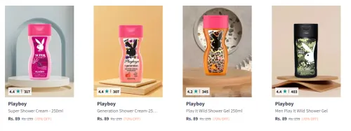 Image of Flat 70% Discount on Playboy Beauty & Personal Products