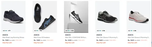 Image of Flat 70% Off Asics Men's Casual Shoes
