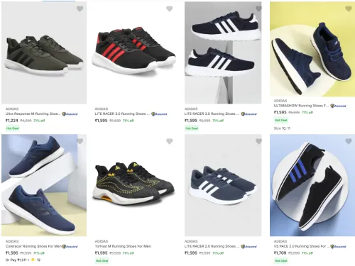 Image of Flat 70% off on Adidas Men’s Shoes