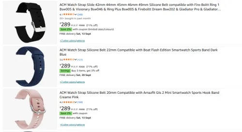 Image of Flat 71% Discount on ACM Watch Strap 
