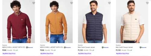 Image of Flat 71% Discount on Spykar Men's Jackets
