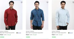 Flat 73% Discount Indian Terrain Casual Shirts
