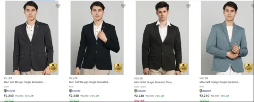 Image of Flat 73% Off Killer Men's Readymade Blazers