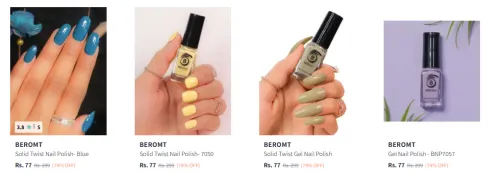Image of Flat 74% Discount on Beromt Nail Polish