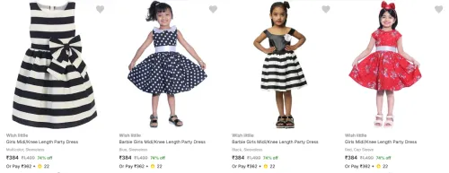 Image of Flat 74% Discount on Wish Littlle Kids' Dresses