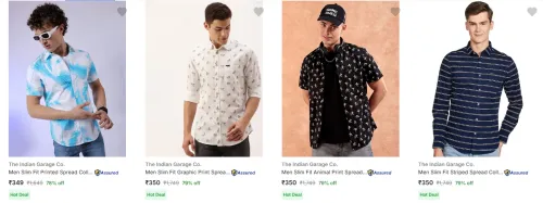Image of Flat 79% Discount on The Indian Garage Co Men's Shirts