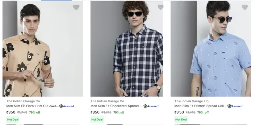 Image of Flat 79% Discount on The Indian Garage Co Men's Shirts
