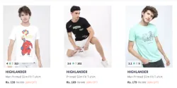 Flat 80% Discount on HIGHLANDER Mens T-shirts