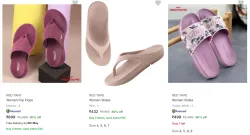 Flat 80% Discount on Red Tape Womens Flip Flops