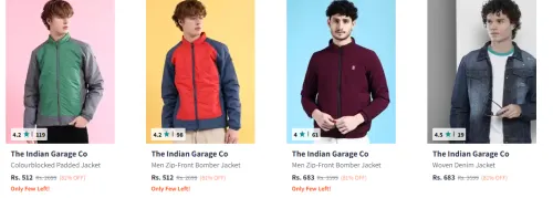 Image of Flat 81% Discount on The Indian Garage Co Men's Jacket