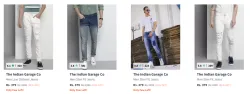 Flat 81% Discount on The Indian Garage Co Mens Jeans