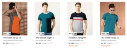 Flat 81% Discount on The Indian Garage Co Mens T-shirts
