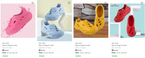 Image of Flat 85% Discount on Red Tape Girls Clogs