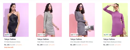 Image of Flat 87% Discount on Tokyo Talkies Women's Dresses