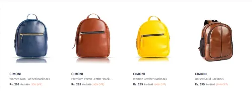 Image of Flat 90% Discount on Cimoni Backpacks