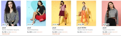Image of Flat 90% Off Pluss Women's Clothing 