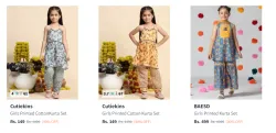 Flat 90% Discount on Girls Kurta Sets