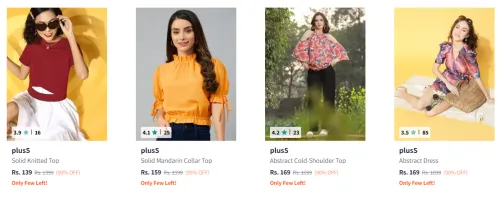 Image of Flat 90% Discount on Pluss Women's Clothing 