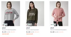 Flat 90% Discount on Womens Sweatshirts