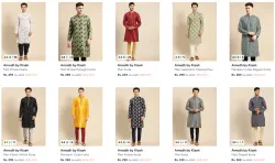Flat 90% Off on Amodh By Kisah mens kurta
