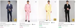Flat 75% Off Park Avenue Mens Readymade Suits 