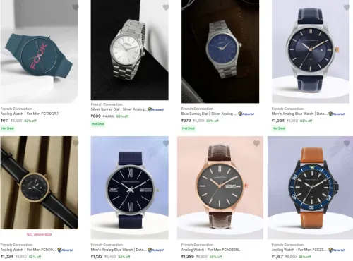 Image of Flat 80% off on French Connection Wrist Watches 