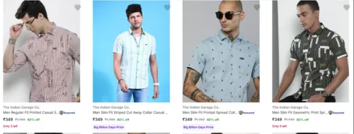 Image of Flat 80% Off The Indian Garage Co Men's Casual Shirts 
