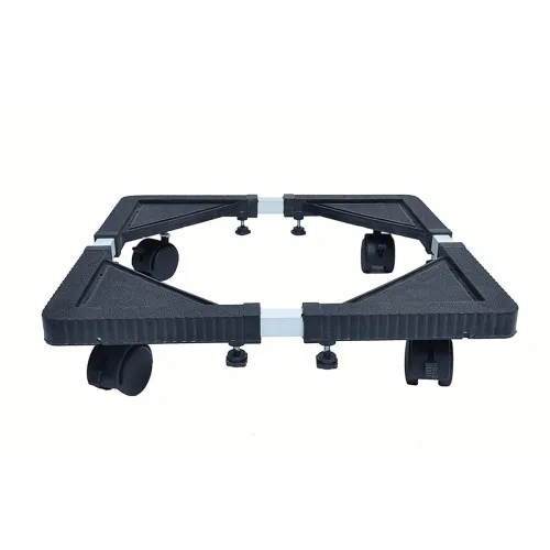 Image of Flawless Fully Plastic Mould and Metal Pipe Adjustable Top Loading Washing Machine Trolley /Stand Especially Designed fo