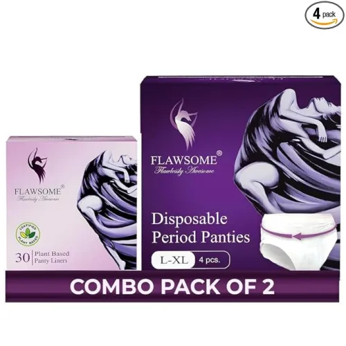 Image of Flawsome Period Pants & Liner Pack (4) – Heavy Flow, Leak-Proof