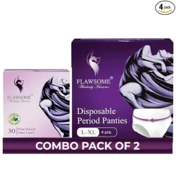Flawsome Period Pants & Liner Pack (4) – Heavy Flow, Leak-Proof