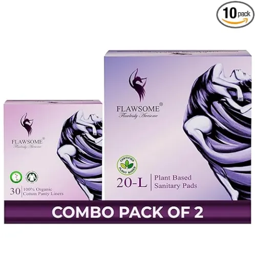 Image of Flawsome Plant-Based Pads & Panty Liners Combo