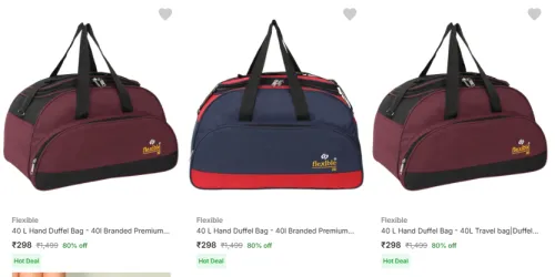Image of Flexible Duffel Bags @ Starting ₹298