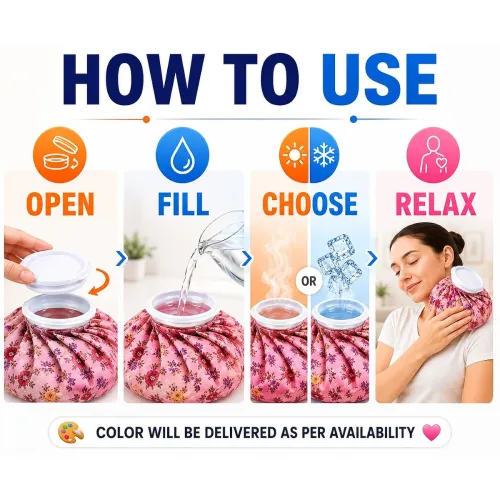 Image of Flexible Hot and Cold Water Bag 9 Inch with Secure Cap