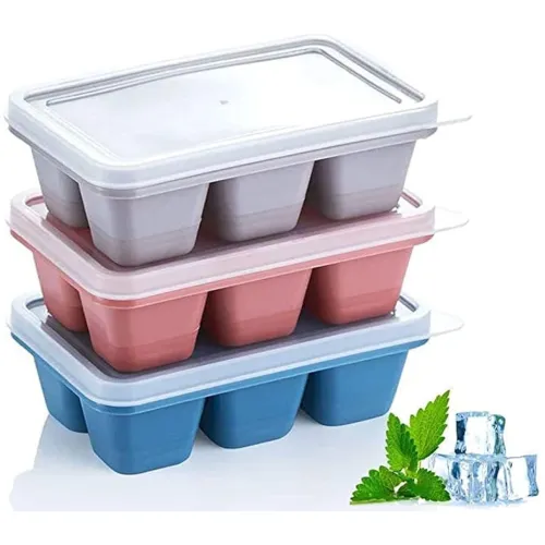 Image of Flexible Plastic Ice Cube Tray