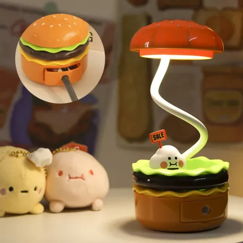 Image of Flezny Hamburger USB Desk Lamp & Pencil Sharpener