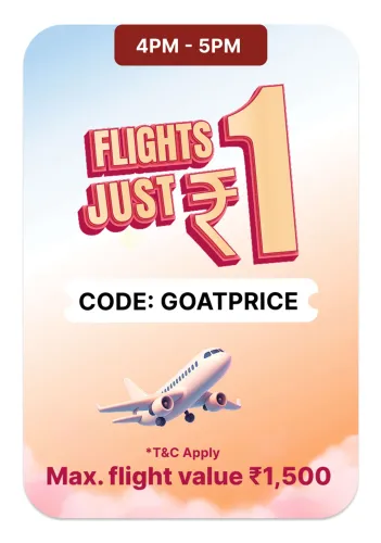 Image of Flipkart Offer: Flights for just ₹1