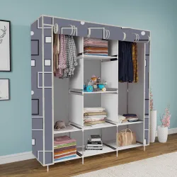 Flipkart Perfect Homes 3-Door 8-Shelf Wardrobe (DIY)