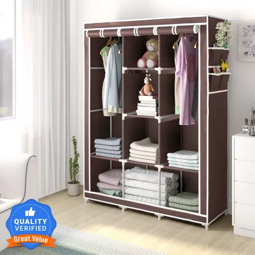 Image of Flipkart Perfect Homes 3-Door Collapsible Wardrobe