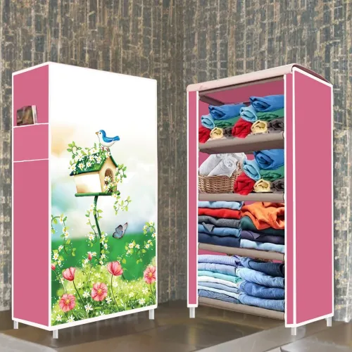 Image of Flipkart Perfect Homes 4-Shelf Collapsible Wardrobe