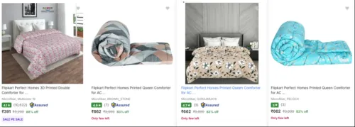 Image of Flipkart Perfect Homes Blankets At Minimum 83% Discount