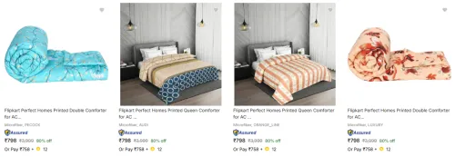 Image of Flipkart Perfect Homes Blankets At Minimum 80% Discount