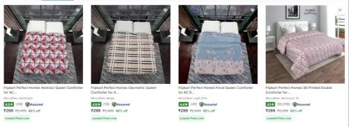 Image of Flipkart Perfect Homes Blankets upto 90% Discount