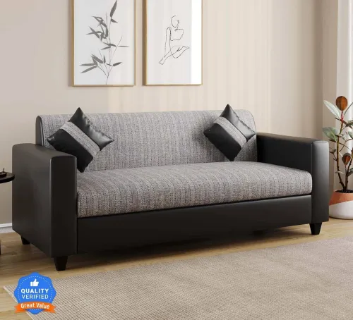 Image of Flipkart Perfect Homes Crete 3-Seater Sofa