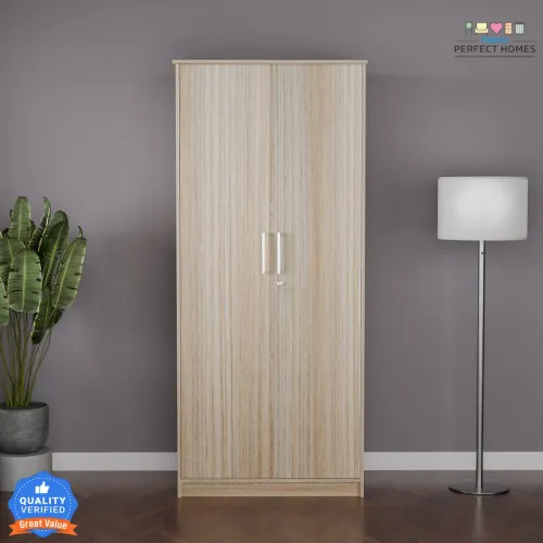 Image of Flipkart Perfect Homes Engineered Wood 2 Door Wardrobe 