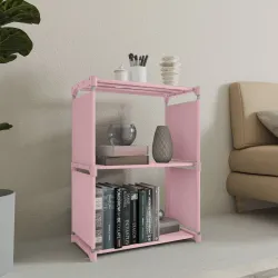 Flipkart Perfect Homes Metal Open Book Shelf (Pink, DIY)