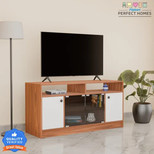 Image of Flipkart Perfect Homes Phonox Engineered Wood TV Entertainment Unit