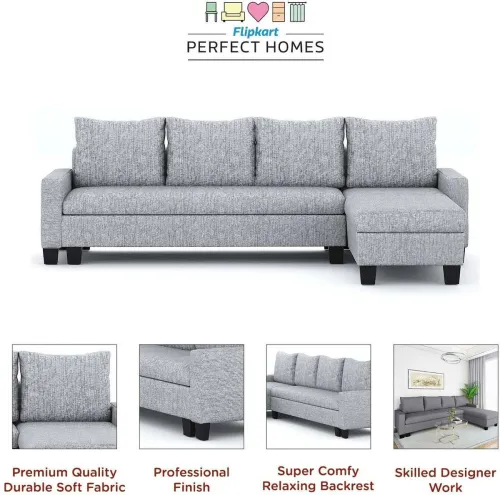 Image of Flipkart Perfect Homes Shape 6 Seater Sofa